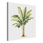 Canvas Schilderijen Palmboom met grote bladeren