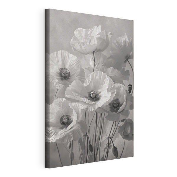 Groep witte bloemen Canvas Schilderijen Groep witte bloemen