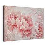 Canvas Schilderijen Bloemen in zachte pastel elegantie