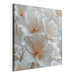 Canvas Schilderijen Groep witte bloemen