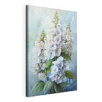 Canvas Schilderijen Elegante hortensia's in zacht licht