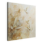 Canvas Schilderijen Groep vliegende witte vogels