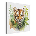 Canvas Schilderijen Tijger in de jungle