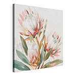 Canvas Schilderijen Blozende bloemen omarmen daglicht