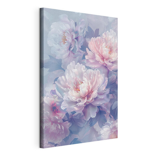 Groep witte bloemen Canvas Schilderijen Groep witte bloemen
