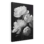 Canvas Schilderijen Groep witte bloemen
