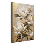Canvas Schilderijen Schilderij van witte bloemen