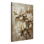 Canvas Schilderijen Schilderij van witte bloemen
