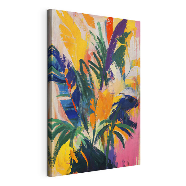Schilderij van kleurrijke bladeren Canvas Schilderijen Schilderij van kleurrijke bladeren
