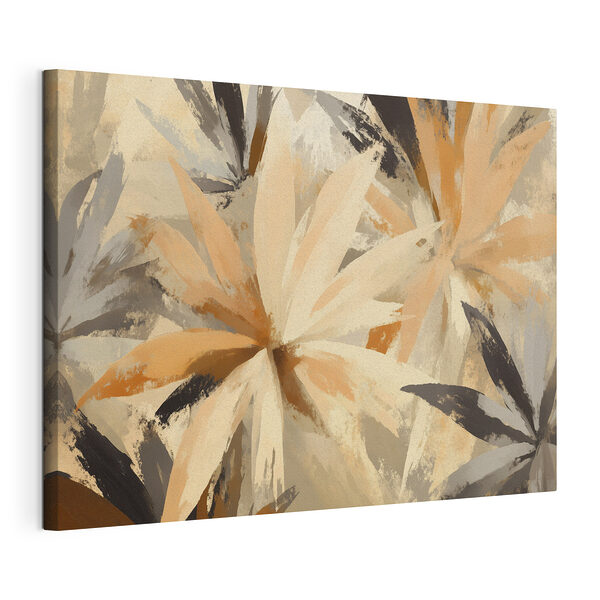 Canvas Schilderijen Herfsttinten in abstracte vorm