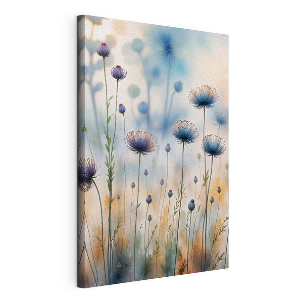 Dromerige dans van ochtendbloemen Canvas Schilderijen Dromerige dans van ochtendbloemen