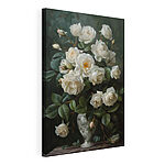 Canvas Schilderijen Elegante rozen in sierlijke vaas