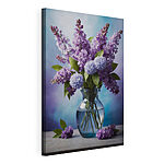 Canvas Schilderijen Canvas prints Vase with purple flowers