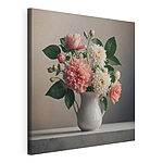 Canvas Schilderijen Canvas prints Vase of flowers on a table