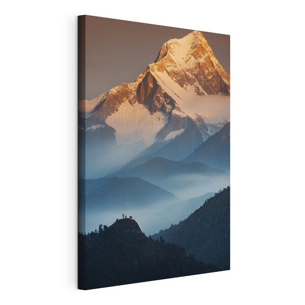Canvas prints Mountain range with snow on top Canvas Schilderijen Canvas prints Mountain range with snow on top