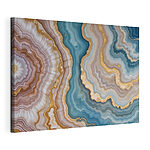 Canvas Schilderijen De kunst van de natuur in minerale golven