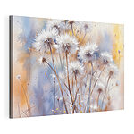 Canvas Schilderijen Groep witte bloemen