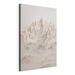 Canvas Schilderijen Bergketen met vele toppen