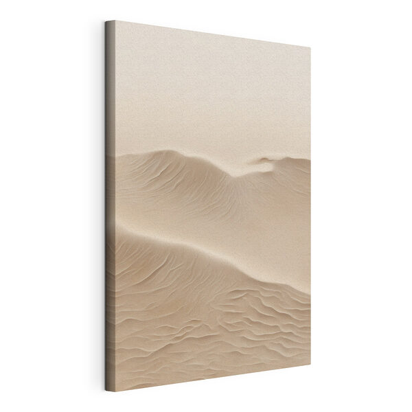 Canvas Schilderijen Zandduinen met golven