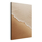 Canvas Schilderijen Zandstrand met golven