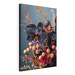 Canvas Schilderijen Prachtige orchideeën met levendige herfsttinten