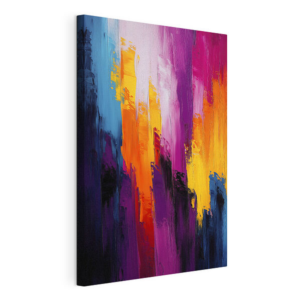 Kleurrijk schilderij van verschillende kleuren Canvas Schilderijen Kleurrijk schilderij van verschillende kleuren