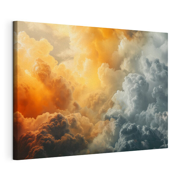 Canvas Schilderijen Groep wolken in de lucht