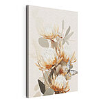 Canvas Schilderijen Vlinder op een bloem