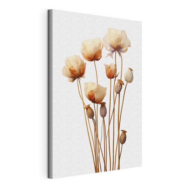 Groep bloemen met knoppen Canvas Schilderijen Groep bloemen met knoppen