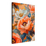 Canvas Schilderijen Heldere bloemen in levendige tinten