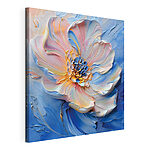 Canvas Schilderijen Levendige bloem in zachte pasteltinten
