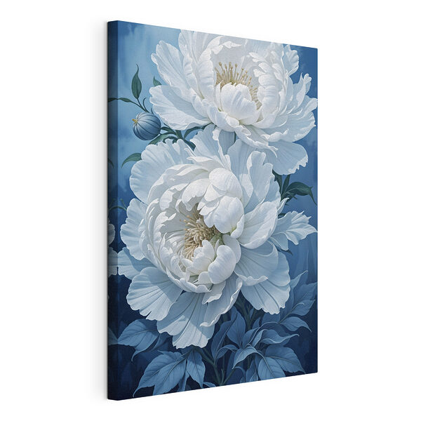 Canvas Schilderijen Delicate bloemblaadjes in rustige tinten