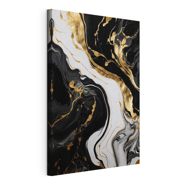 Canvas Schilderijen Abstracte wervelingen in felle kleuren