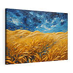 Canvas Schilderijen Schilderij van een tarweveld