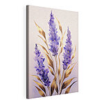 Canvas Schilderijen Lavendelbloemen met elegante accenten