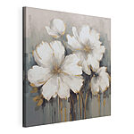 Canvas Schilderijen Schilderij van witte bloemen