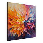 Canvas Schilderijen Schilderij van een bloem