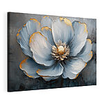 Canvas Schilderijen Delicate bloem in serene tinten