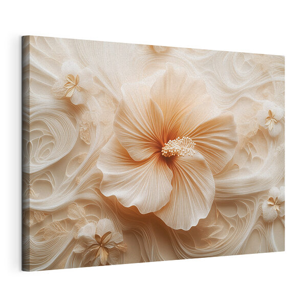 Canvas Schilderijen Delicate bloemblaadjes in zachte kleuren