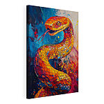 Canvas Schilderijen Schilderij van een slang