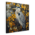Canvas Schilderijen Vogel in water