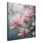 Canvas Schilderijen Delicate bloesems in zachte tinten