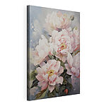 Canvas Schilderijen Schilderij van roze bloemen