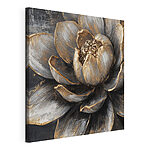 Canvas Schilderijen Elegante bloem met artistieke details