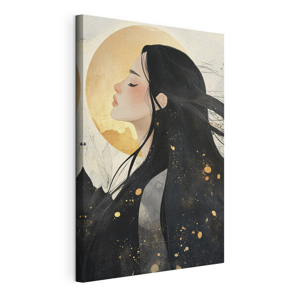 Een vredig moment van stille bezinning Canvas Schilderijen Een vredig moment van stille bezinning