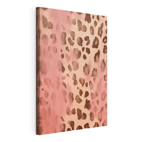 Canvas Schilderijen Roze en bruin gevlekte dierenhuid