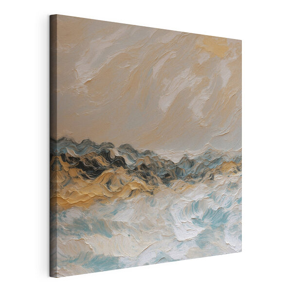 Schilderij van een bergketen Canvas Schilderijen Schilderij van een bergketen