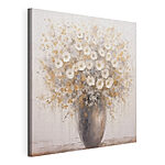 Canvas Schilderijen Schilderij van bloemen in een vaas