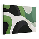 Canvas Schilderijen Groene en witte achtergrond