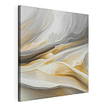 Canvas Schilderijen Abstracte golven van zachte aardetinten